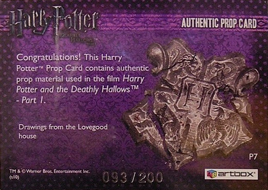 P7 - Drawings from the Lovegood House - Back