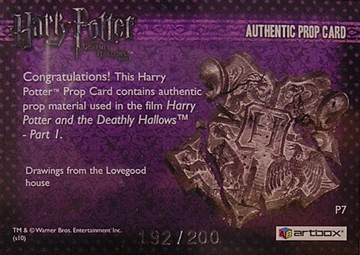 P7 - Drawings from the Lovegood House - Back