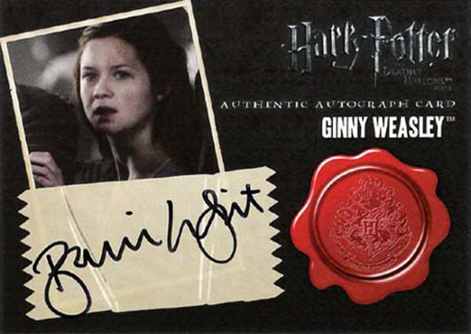 Bonnie Wright as Ginney Weasley - Front