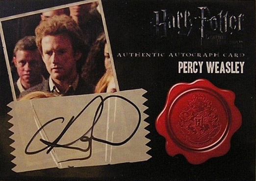 Chris Rankin as Percy Weasley - Front