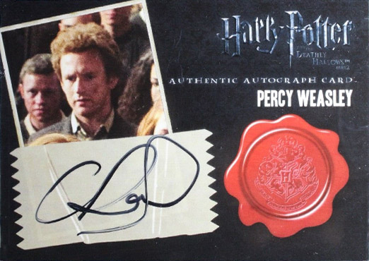 Chris Rankin as Percy Weasley - Front