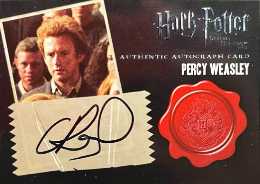 Chris Rankin as Percy Weasley - Front