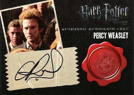 Chris Rankin as Percy Weasley - Front