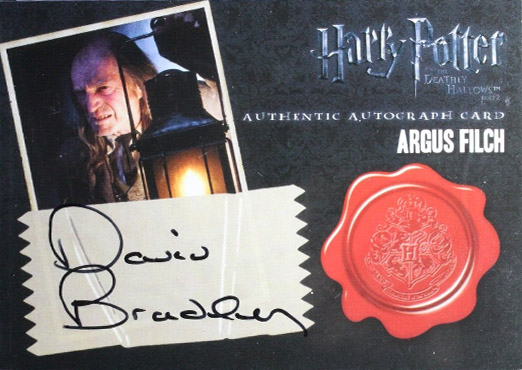 David Bradley as Argus Filch - Front