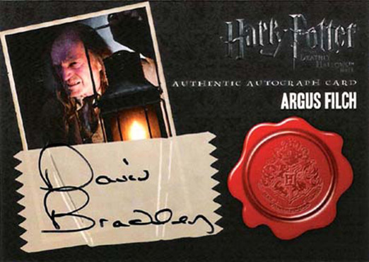 David Bradley as Argus Filch - Front