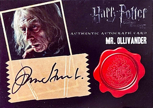 John Hurt as Olivander - Front