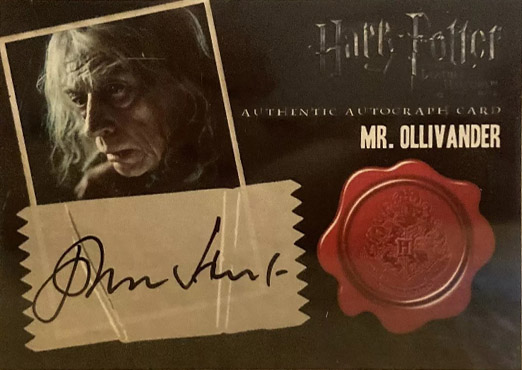 John Hurt as Olivander - Front