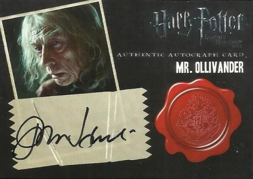 John Hurt as Olivander - Front