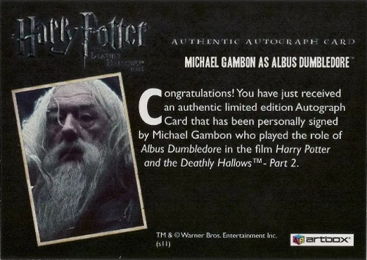 Michael Gambon as Albus Dumbledore - Back