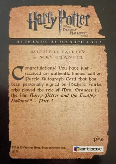 PA9 - Michelle Fairley - Back