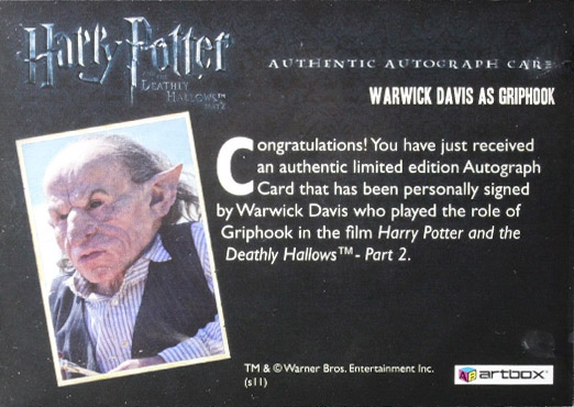 Warwick Davis as Professor Flitwick - Back