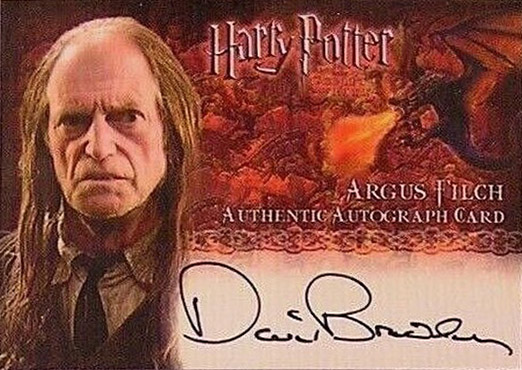 David Bradley as Argus Filch - Front