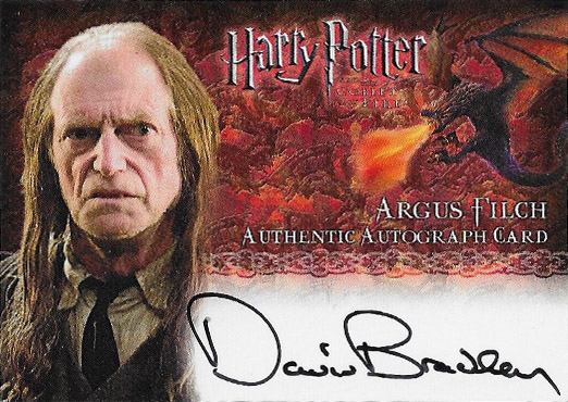 David Bradley as Argus Filch - Front