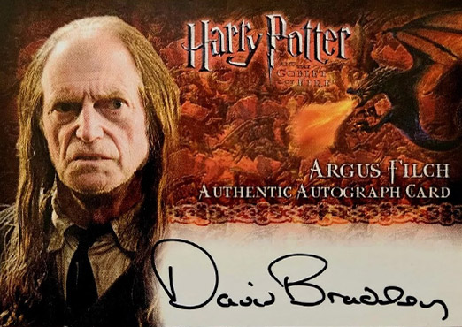 David Bradley as Argus Filch - Front