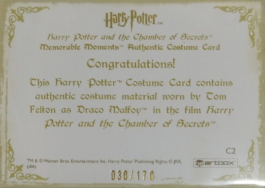 C2 - Draco Malfoy's Quidditch Jumper - Back