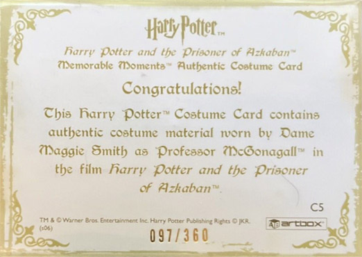 C5 - Professor McGonagall's Robes - Back