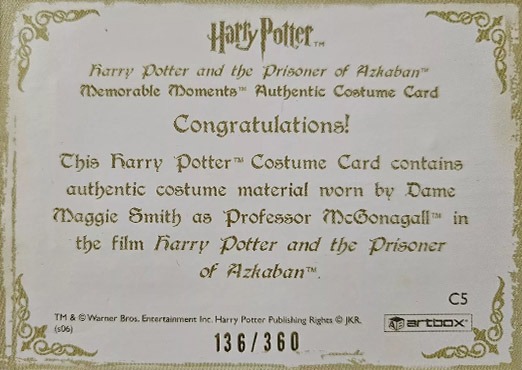 C5 - Professor McGonagall's Robes - Back