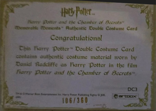 DC3 - Harry Potter's School Uniform (#360) - Back