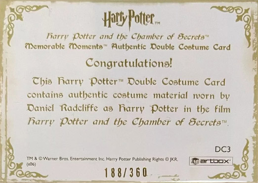 DC3 - Harry Potter's School Uniform (#360) - Back