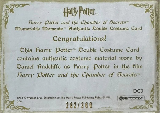 DC3 - Harry Potter's School Uniform (#360) - Back