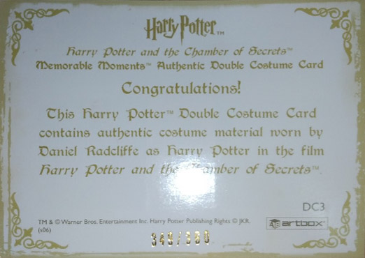 DC3 - Harry Potter's School Uniform (#360) - Back