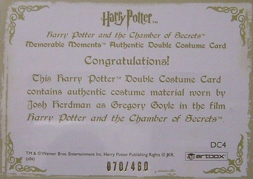 DC4 - Gregory Goyle's School Uniform - Back