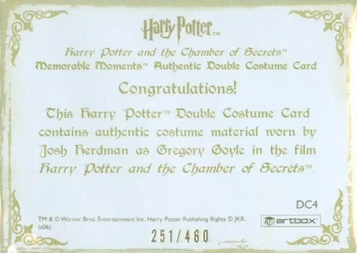 DC4 - Gregory Goyle's School Uniform - Back