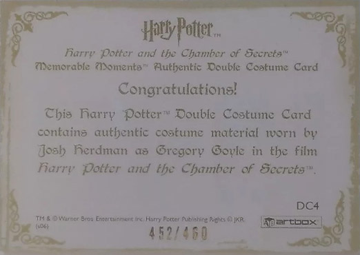 DC4 - Gregory Goyle's School Uniform - Back