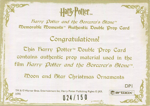 DP1 - Moon and Star Christmas Ornaments - Back