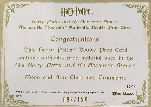 DP1 - Moon and Star Christmas Ornaments - Back