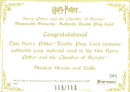 DP2 - Student Wands and Quills - Back