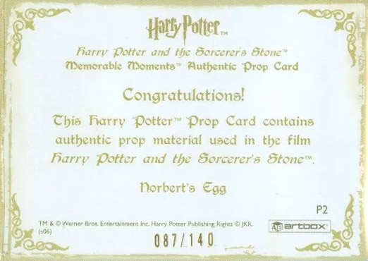 P2 - Norbert's Egg - Back