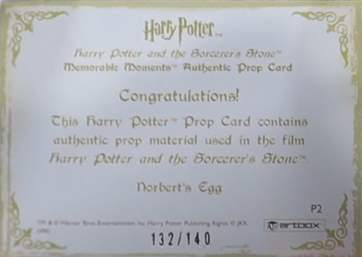 P2 - Norbert's Egg - Back