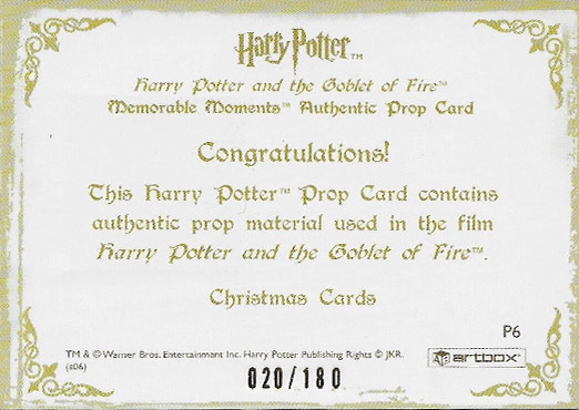 P6 - Christmas Cards - Back