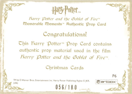 P6 - Christmas Cards - Back