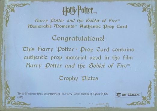 Trophy Plates - Back