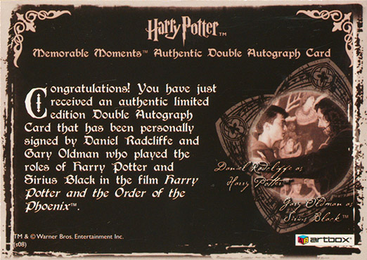 Daniel Radcliffe Gary Oldman - Back