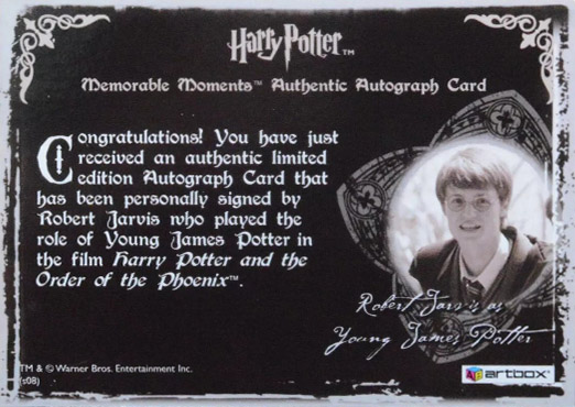 Robert Jarvis as Jame Potter - Back