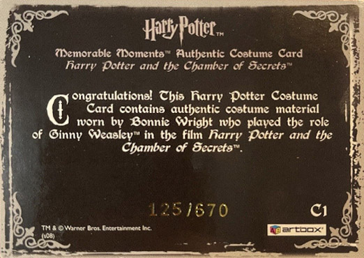 C1 - Ginny Weasley's Bathrobe - Back