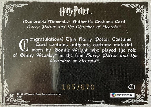 C1 - Ginny Weasley's Bathrobe - Back