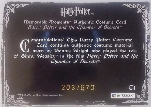 C1 - Ginny Weasley's Bathrobe - Back