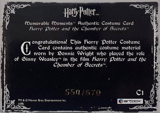 C1 - Ginny Weasley's Bathrobe - Back