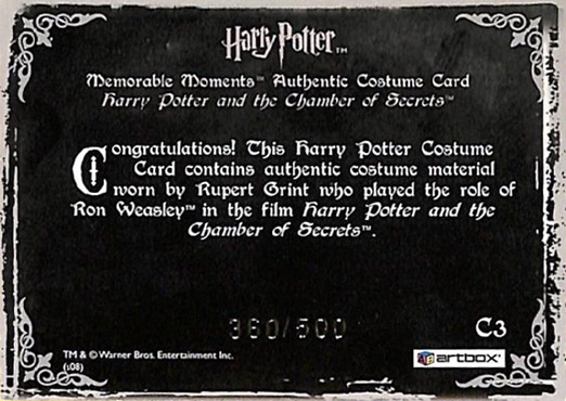 C3 - Ron Weasley's Coat (#500) - Back