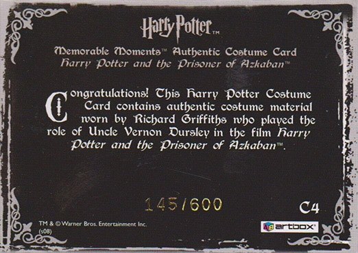 C4 - Uncle Vernon Dursley's Sweater - Back