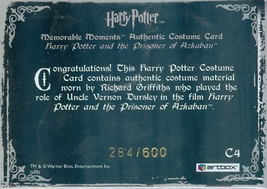 C4 - Uncle Vernon Dursley's Sweater - Back