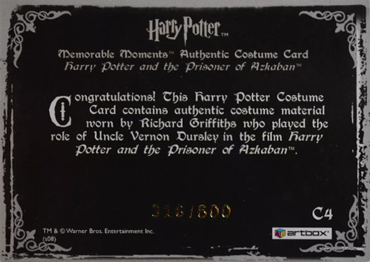 C4 - Uncle Vernon Dursley's Sweater - Back