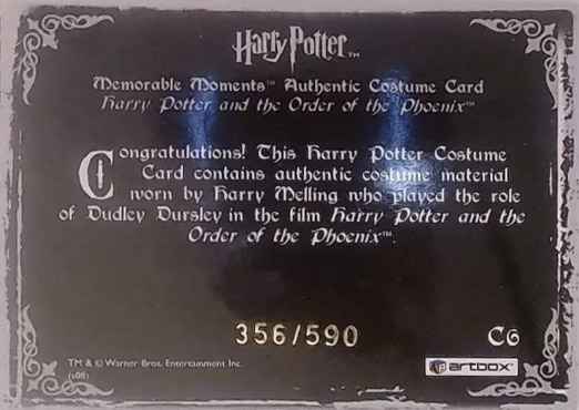 C6 - Dudley Dursley's Shirt - Back