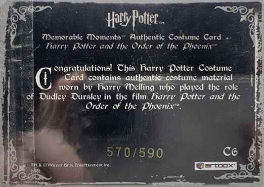 C6 - Dudley Dursley's Shirt - Back