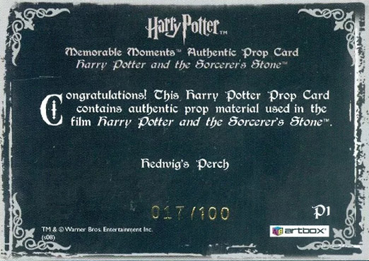 P1 - Hedwig's Perch - Back