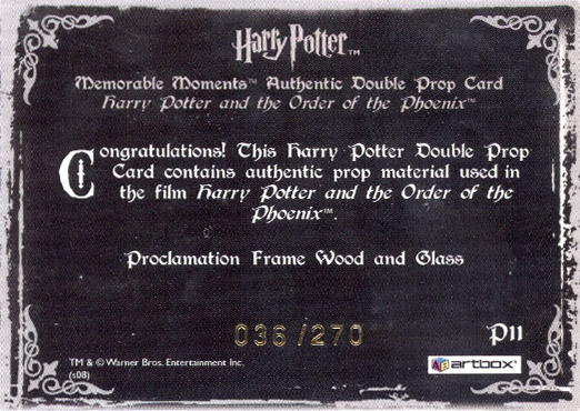 P11 - Proclamation Frame Wood and Glass - Back